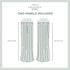 TOWN & COUNTRY LUXE Grommet 2-Pack Set, 52"x108", Talia Double Layer Indoor Curtains, Sheer and Room Darkening