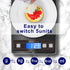 hito Food Scale, 22lb Digital Kitchen Scale, Rechargeable Waterproof for Weight Loss, Cooking and Baking