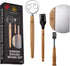 Danish Dough Whisk Kit for Sourdough, 4 Pcs Bread Making Tools with Whisk, Bench Scraper, Bread Lame & Brush