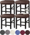 HFCNMY Stool Covers Rectangle, Stretch Waterproof PU Rectangle Bar Stool Covers Vanity Stool