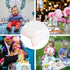 4 Pack Plastic Tablecloths for Rectangle Tables - Waterproof Disposable Party Table Covers with Rose Gold Dot