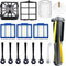 Accessories Kit for Shark IQ RV1001AE, Shark AV911S EZ, AV1010AE Robot Vacuum Cleaner, 1 Main Brush, 3 Filters, 6 Side