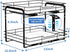2-Tier (13.5''Wx10.5''Dx9.5''H) BOIVSHI Pull Out Spice Rack, Spice Rack Organizer, Pull Out Spice Racks for Inside