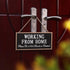 Working from Home Wood Sign, Please Do Not Knock or Disturb Hanging Wood Plaque, Outdoor Decor Wooden Don't Disturb