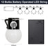12 Bulbs G40 JoyBox Design LED Light - Battery Operated String Lighting for Marquee Letters Numbers - Indoor & Outdoor