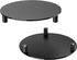 SVENJBB 7 Inch 2-Pack, Counter Black Round Pedestal Riser Board Decorative Acrylic Display Stand for Home and Kitchen