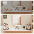 Puricon 2 Tier Corner Bathroom Counter Organizer, Wood Vanity Shelf for Skincare Storage, Brown Bathroom Organizers