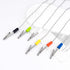 6 Pack (6 AUEAR, Napkin Clips Metal Dental Bib Chain Holder Fixing Lanyard Flexible for Adult Colors)