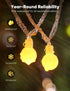 33 100 8 Minetom Globe String Lights, Feet Led Fairy Lights Plug in, Modes with Remote Mini Globe Lights for Indoor