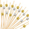 Blulu 200 Pack Cocktail Picks, Fancy Toothpicks for Appetizers, 4.7 Inch Pearl Skewers