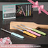HAUSHOF Steak Knives Set of 4, Premium Stainless Steel Serrated Knife Set with Gift Box, Assorted Color