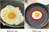 YOLCAR Set, 4Pack Egg Ring Silicone Egg Ring Molds, Fried Egg Rings and Non-stick Egg Cooker Ring, Multicolor