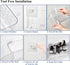 2 Pack UNIKON Bath Toy Storage Holder Bathtub Toy Organizer, Large Capacity Shower Caddy for Bathroom, Clear