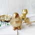 Golden Bird Statue, Animal Figurine Home Decor, Bird Sculpture for Home Office Desktop Bookshelf