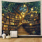Jhdstore Tree of life Tapestry Wall Hanging Fantasy Library Tapestry for Bedroom