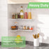 8x11.8 Inch Set 2, Sezanrpt Corner Shelf Wall Mount of White Acrylic Corner Floating Shelves, Wall Organizer Shelf