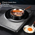 Luqeeg Stainless Steel Mini Frying Pan, Non-Stick Egg Skillet, Compatible with Induction and Gas Stoves (16CM)