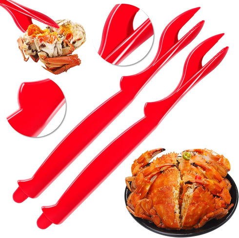 6Pcs Crab Legs Crackers Set, Tools for Lobster, Crab, Crawfish, Prawns, Easy Opener Shellfish Picks Knife