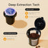 6 14 Oz (2.0 Tastyle Mini Hot and Iced Coffee Maker Single Serve, for K Cup and Ground, to Brew Sizes, with Recipe