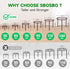 6 Pack Sbosbo Metal Plant Stands, Heavy Duty Plant Stand for Indoor Outdoor, Anti-Rust Iron Flower Pot Stands Outdoor