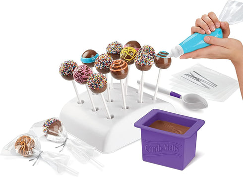 Wilton Candy Melts Dip-N-Decorate Candy Making Tools - Cake Pop Decorating Kit, 49-Piece