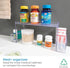 43130 12" 3" 5.25", iDesign - Med+ Plastic High Rise Bathroom Medicine Cabinet Organizer, for Vanity, Prescriptions