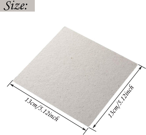 Waveguide Covers 4 Pack for Microwave, Juerly Mica Plates Sheets Heat Insulation Board - 5.1x5.1inch