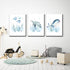 Set 3,Bedroom 16x24in Wodkwq Ocean Nursery Canvas Wall Art,Nursery Wall Decor,Kids Bathroom Decor,Under The Sea