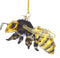 Noble Gems Honey Bee Glass Ornament NB1455, New