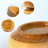 Natural Bamboo Bowls Pack of 3, Japanese Style Bowls, Household Healthy and Environmentally Friendly Salad Bowls, Soup Bowls, Ramen Bowls, Fruit Bowls, and Rice Bowls for Kids and Adults by WUYIWUDA