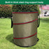 Denpetec Bag,10 Yard Waste Bag,Gardening Gallon Garden Leaf Bags, Release Buckle Camping Trash Can Collapsible Trash