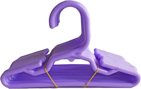 12 Purple 5.5 Inch Hangers for 14 Inch Dolls and 18 Inch Dolls - Doll Clothes Hangers