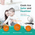 EMSON 4 (8 Rice Robot Rice Cooker Family Size Cup Uncooked Cups Cooked) Electric Rice Maker | PFAS-Free Ceramic