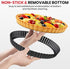 Kit,9 Inch Tart Pan Tart Pans with Removable Bottom,Non-stick Fluted Quiche Pan with Silicone Crust Shaper,Pie