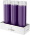 Simply Soson 2x8 inch Purple Devotional Candles in Glass Jar, 3 Pack, 90 Hours, Tall Pillar Candles