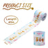 Sumind 2 Rolls Tummy Measuring Tape, Belly Baby Shower Game Party Favors Measure Tape Game Supplies