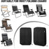 GREHABOR 420D 28 43 Inch Outdoor Zero Gravity Folding Chair Cover Waterproof Folding Lawn Lounger Recliner Chair Covers
