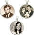 Wedding Bouquet Photo Charms - Pack of 3 Silver Bridal Picture Charms for Flowers