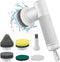 Electric Spin Scrubber, DEPURE Cordless Cleaning Brush with 2 Speeds and 6 Replaceable Brush Heads