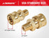YAMATIC Pressure Washer Fitting, 1/4" Male Npt to 1/4" Socket, Quick Connect Coupler for 5000 PSI Pressure Washer