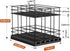 Mystozer 7.4" Wx10.43 Dx8.26 3 2 Pull Out Spice Rack Organizer for Cabinet, Slide Out Spice Racks, Easy to Install