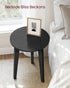 ULET237BA01S VASAGLE MAEZO Collection - Small Side Table, Round End Table, Nightstand with Tapered Legs, Curved