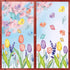 Horaldaily 67 PCS Spring Summer Window Cling Sticker, Tulip Butterfly Flower Window Decal for Home Party Supplies Shop Window Glass Display Decoration