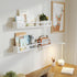 Napeollor Bookshelves,32Inch, Set 3 White Nursery Floating Nursery Shelves - of - Book Shelf Organizer for Baby Nursery