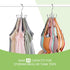 Bra Hanger for Closet, Rotatable Metal Tank Top Organizer with Max 24 Capacity for Sport Bra Storage (Silver, 1 Pack)