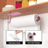 Pink Paper Towel Holder, Self Adhesive or Drilling Under Cabinet Paper Towel Rack, Wall Mounted (Pink)