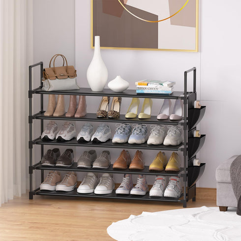 5 Closet, 20-25 OYREL Tier Shoe Organizer Rack for Entryway, Garage, Door, Space Saving, Shoe Holder Stand/Tower
