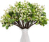 SHACOS Artificial White Berry Stems 20 PCS Pack Fake Berries Branches Spray