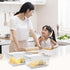 Yomjarl 3 Pack Cheese Container Airtight with Draining Basket Cream Block Cheese Sliced Cheeses Box with Lid Saver