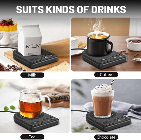 3 Settings,Coffee 2-12H Mug Warmer,Coffee Mug Warmer with Adjustable Temperature Warmer with Auto Shutoff